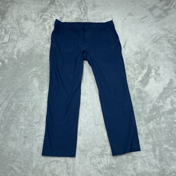 Greg Norman Performance Stretch Pants Navy Size 36x30 Flat Front a1080 - Picture 1 of 6